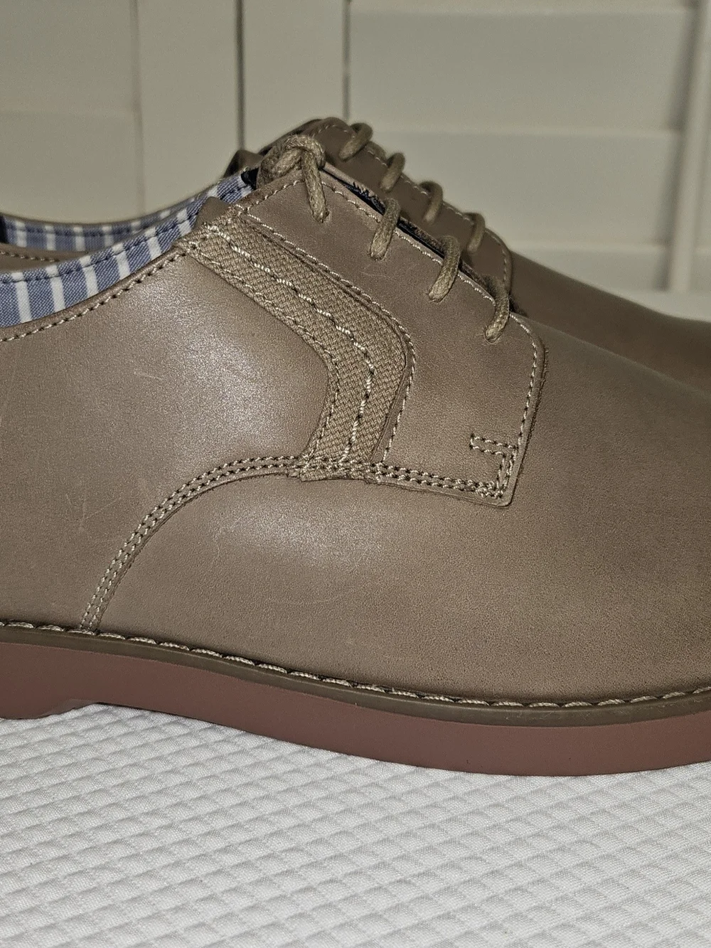 NWOT Sperry Newman Oxfords Men’s Taupe  Size 10W